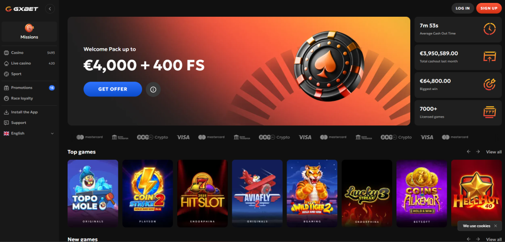 gxbet online casino zonder cruks homepage
